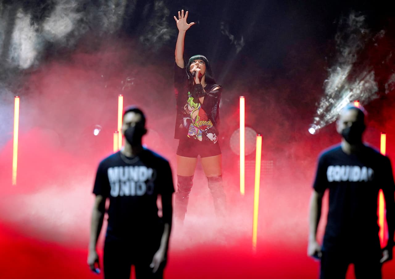 Así la vimos ensayar el primer día y por lo que se puede apreciar, su participación tendrá un gran mensaje.