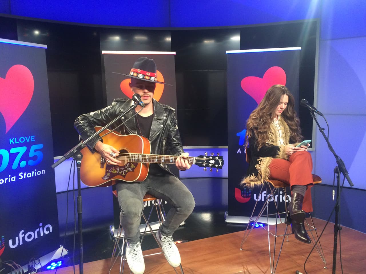 Desde antes de las 7:00 PM, ellos ya se encontraban haciendo el 'soundcheck' para tener todo listo para cuando llegaran sus fans.