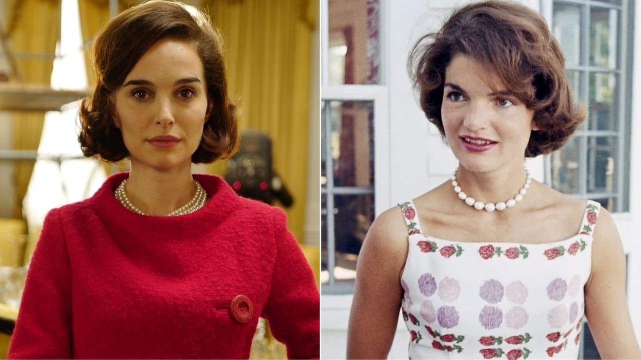 Natalie Portman en 'Jackie' y Jackie Kennedy