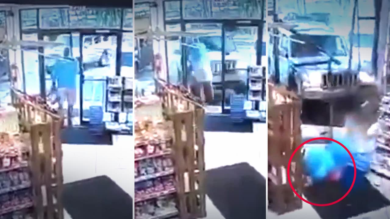 Hombre de suburbio de Miami atropellado en una tienda y su pregunta fue: ¿está bien la cerveza?