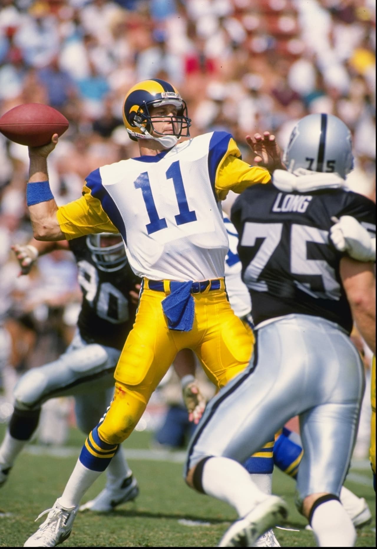 Duelo de Rams y Raiders en 1988 cuando ambos equipos estaban en L.A.