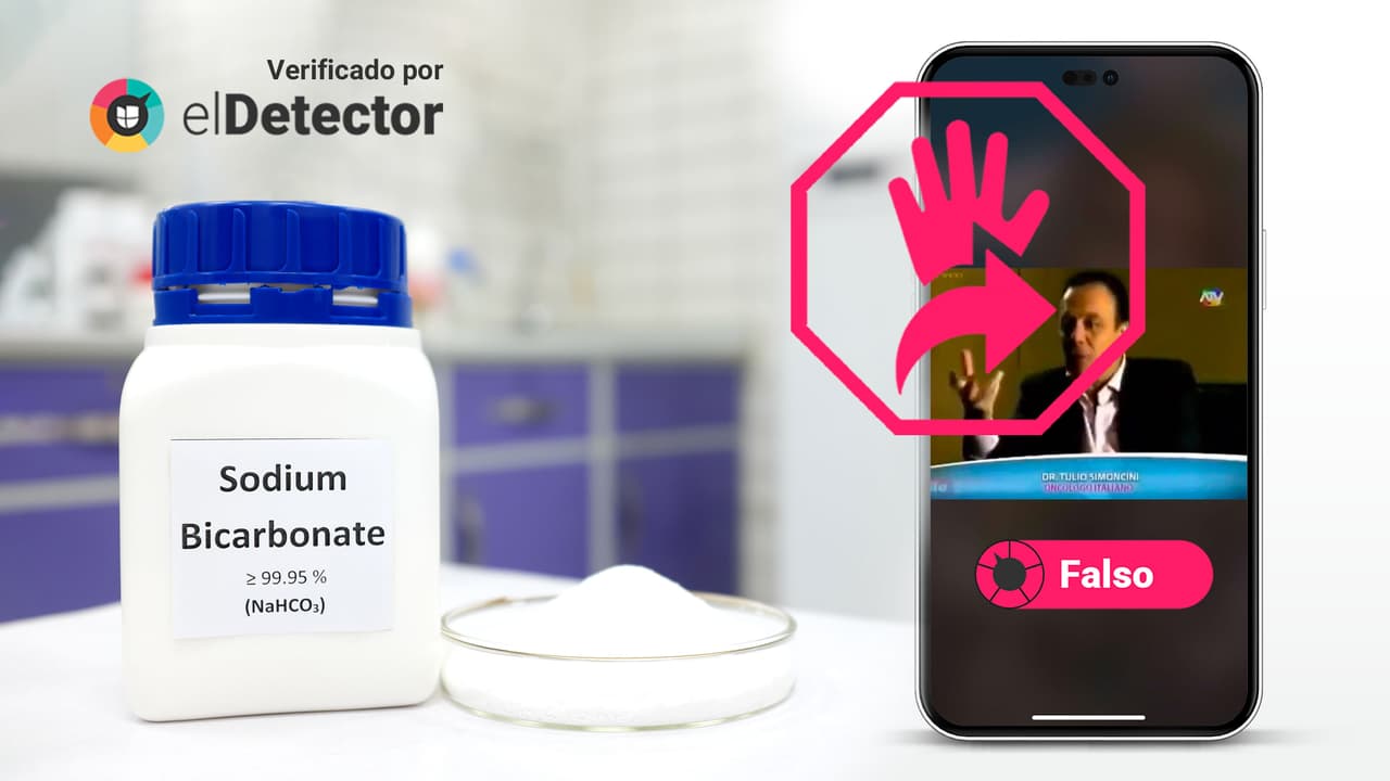 Es falso que el bicarbonato de sodio sirva para curar el cáncer