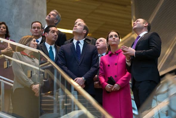 Pudieron ver las dos columnas preservadas de las Torres Gemelas y las escaleras que permitieron a cientas de personas a escapar.