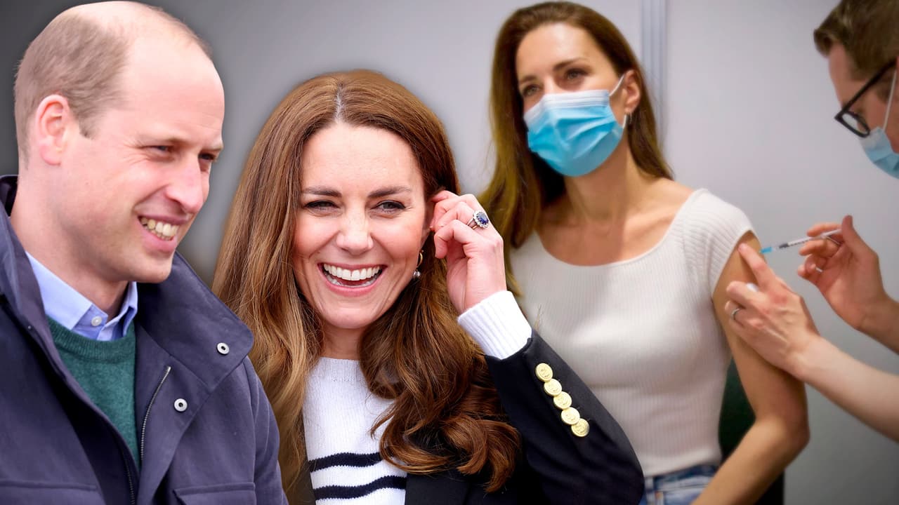 Kate Middleton recibe la primera dosis de la vacuna una semana después que el príncipe William
