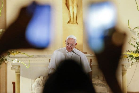 Las imágenes quedan registradas en teléfonos celulares.
