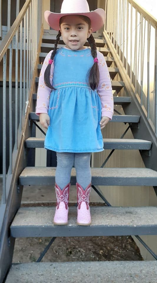 Genesis Amaya envía esta foto de su niña.