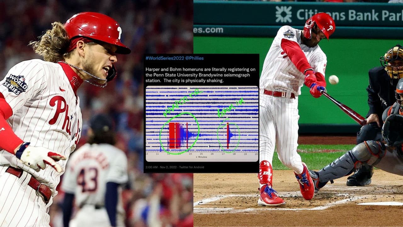 Estruendos al bate: ¿jonrones de Harper y Bohm se registraron en el sismógrafo de Penn State?