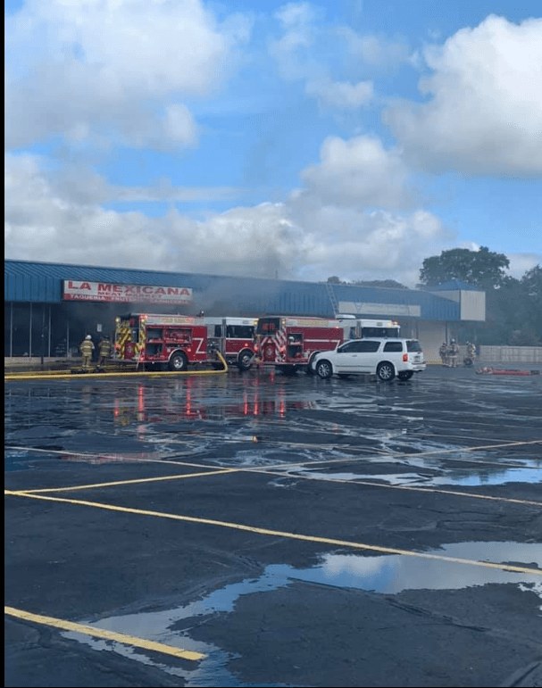 Incendio en una carnicería