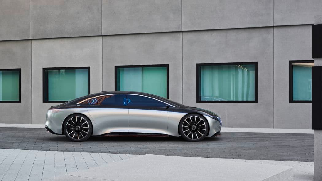 Mercedes-Benz Vision EQS presentado en el Auto Show de Frankfurt 2019.