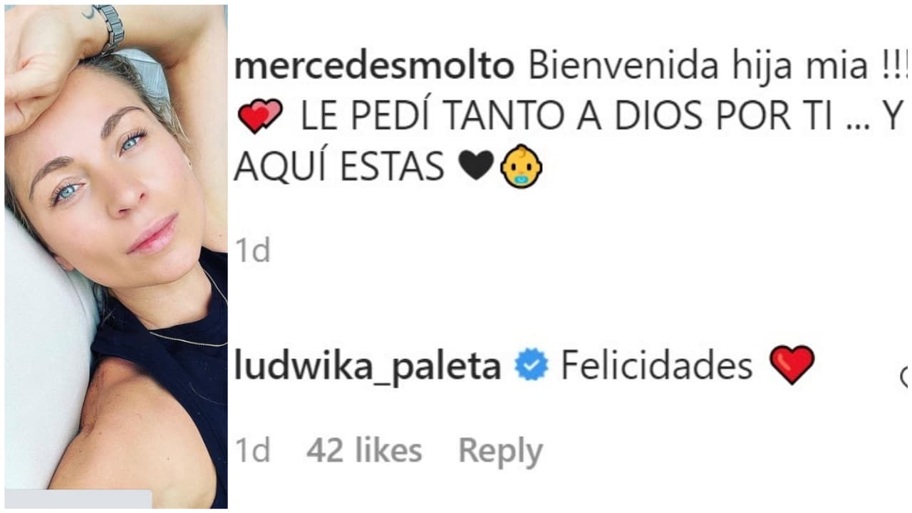 Ludwika Paleta, quien fue su compañera en la telenovela 
<a href="https://www.univision.com/famosos/que-ha-sido-de-julio-mannino-el-galan-de-ludwika-paleta-en-nina-amada-mia-fotos">'Niña amada mía'</a>, la felicitó a través de la red social.
<br>