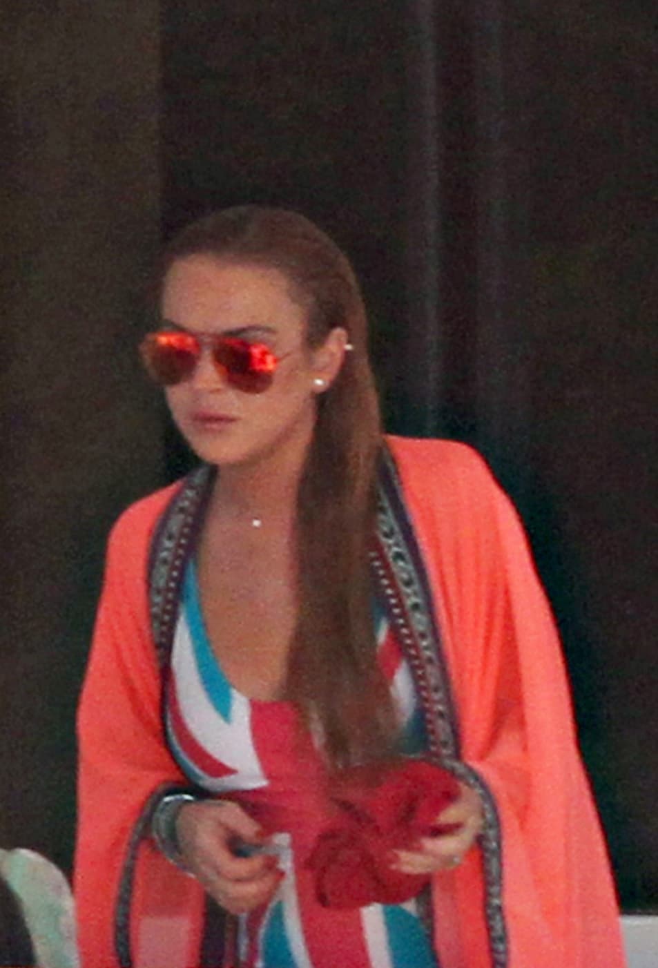 Y la verdad se veía muy seria, entre el escándalo de romper su compromiso con Igor.