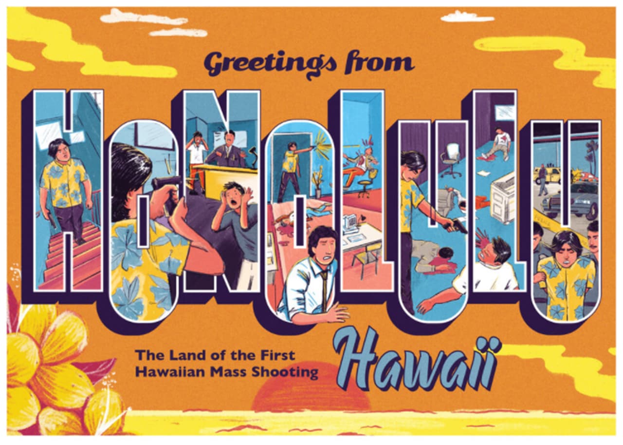 <b>“Saludos desde Honolulu, la tierra del primer tiroteo masivo de Hawaii”. </b>Los Oliver se reunieron con Joe Biden durante la campaña presidencial y, según el activista, el presidente “se comprometió verbalmente con hacer lo imposible por combatir la violencia armada en su conjunto". El 2 de noviembre de 1999 “un trabajador de una empresa de tecnología abrió fuego con una pistola semiautomática y mató a su supervisor y a seis compañeros de trabajo”, explica la postal sobre este caso.