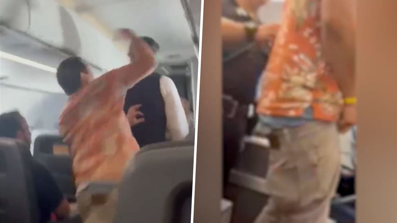 Presentan cargos federales contra hombre de California que golpeó a un asistente de vuelo