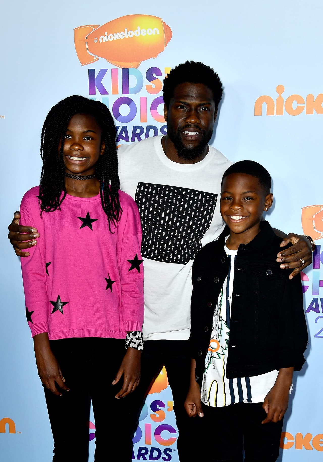 Kevin Hart llevó a sus hijos