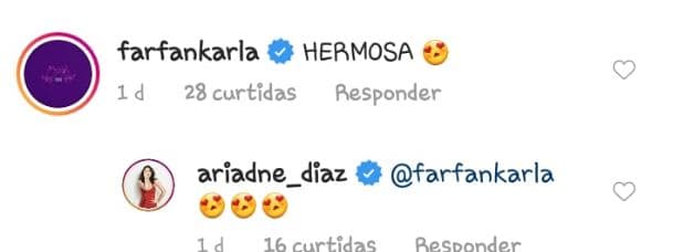 Por su parte, la actriz Karla Farfán concluyó que Ariadne Díaz se ve "hermosa" con este tono rubio.