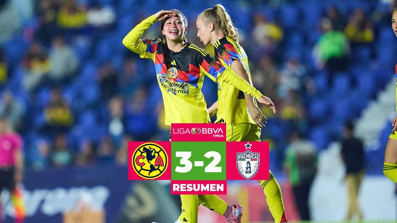 América derrota a Pachuca en la Jornada 17 del Clausura 2026 de la Liga MX Femenil 