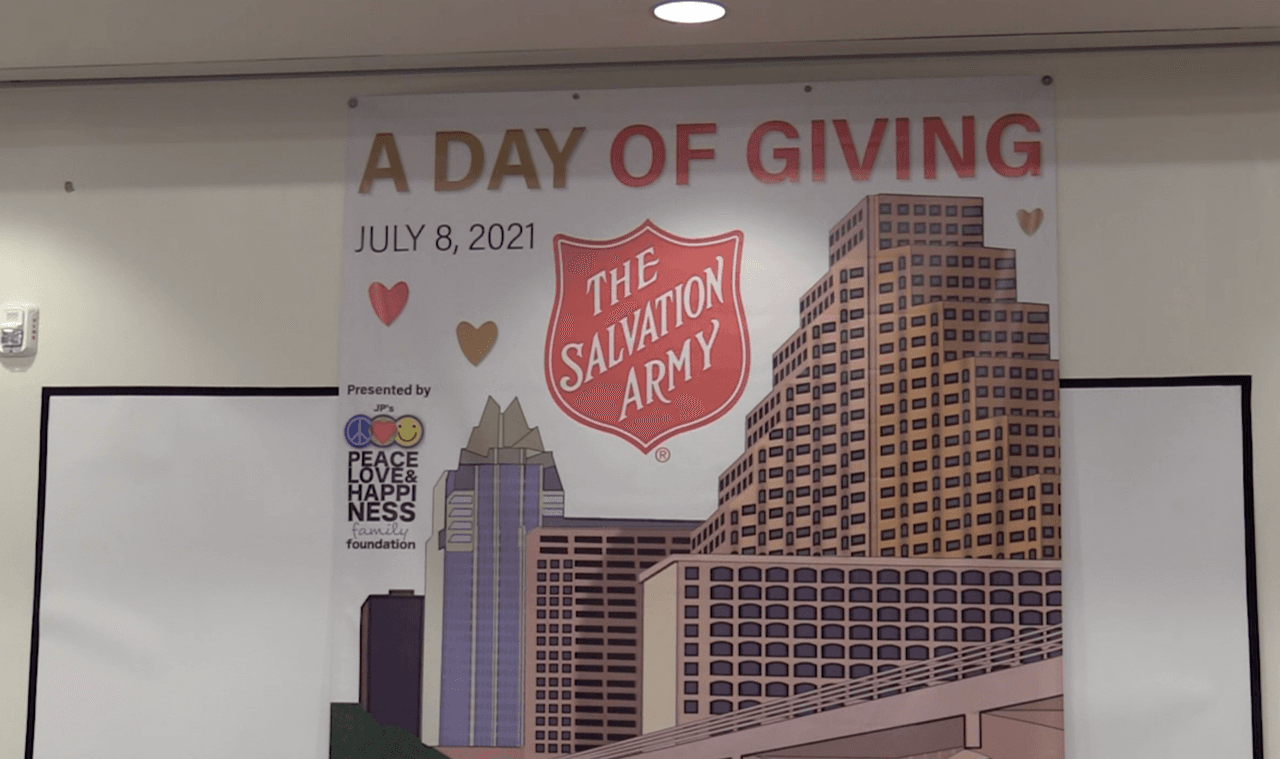 El
<a href="https://salvationarmyaustin.org/a-day-of-giving/" target="_blank">Salvation Army</a> presta servicios a los condados de Travis y Williamson.