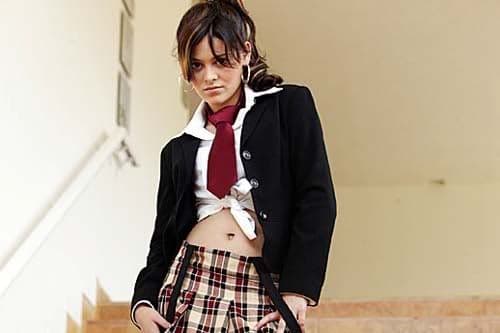 Interpretando a 'Bianca Delight', una de las alumnas del 'Elite Way School', no pudo evitar que su belleza se hiciera notar.