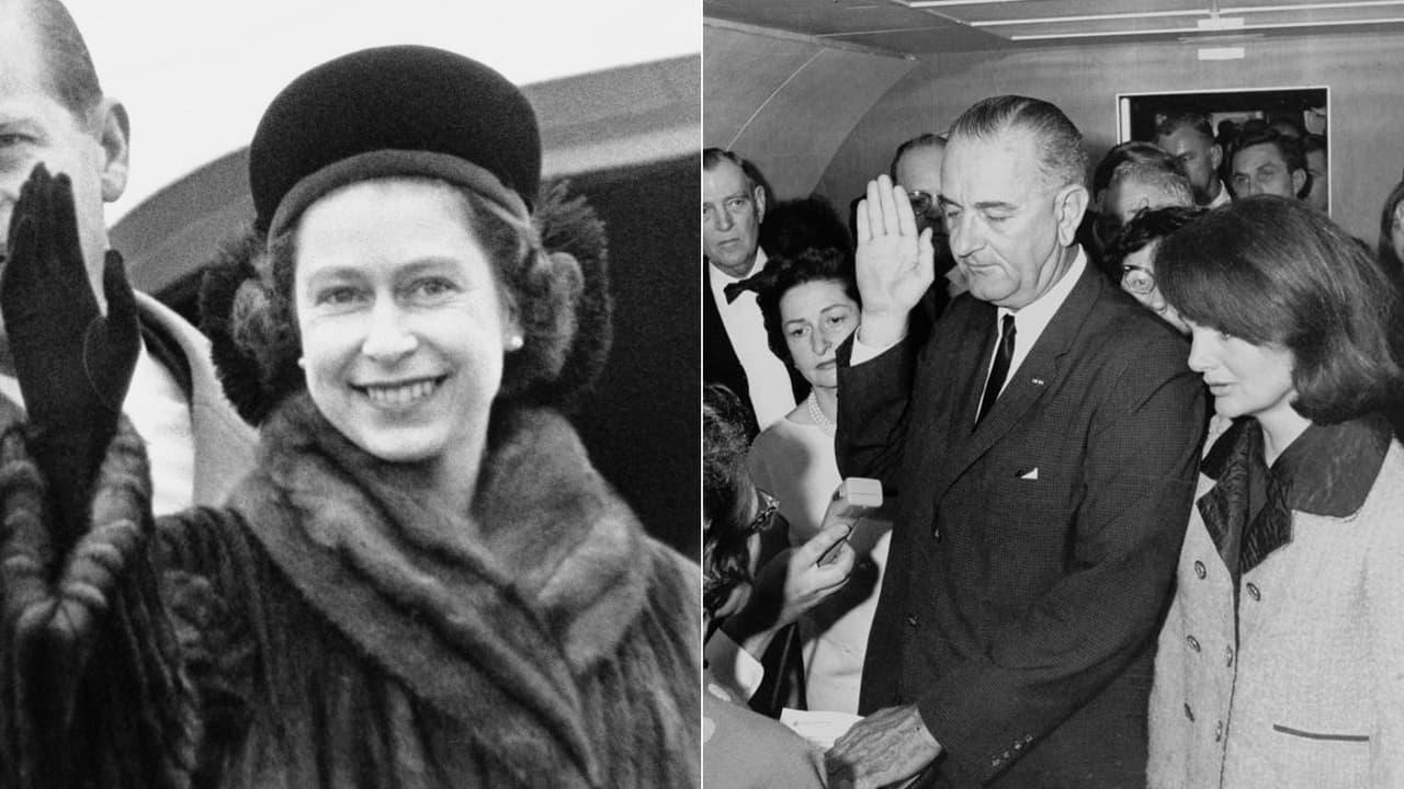 La reina Isabel II nunca se reunió con Lyndon Johnson, presidente 36 de EEUU, quien asumió el cargo cuando fue asesinado John F. Kennedy en 1963. No pudo asistir al funeral de Kennedy porque estaba embarazada de su hijo menor, el príncipe Eduardo. Johnson fue reelecto en 1964 y gobernó hasta 1969.