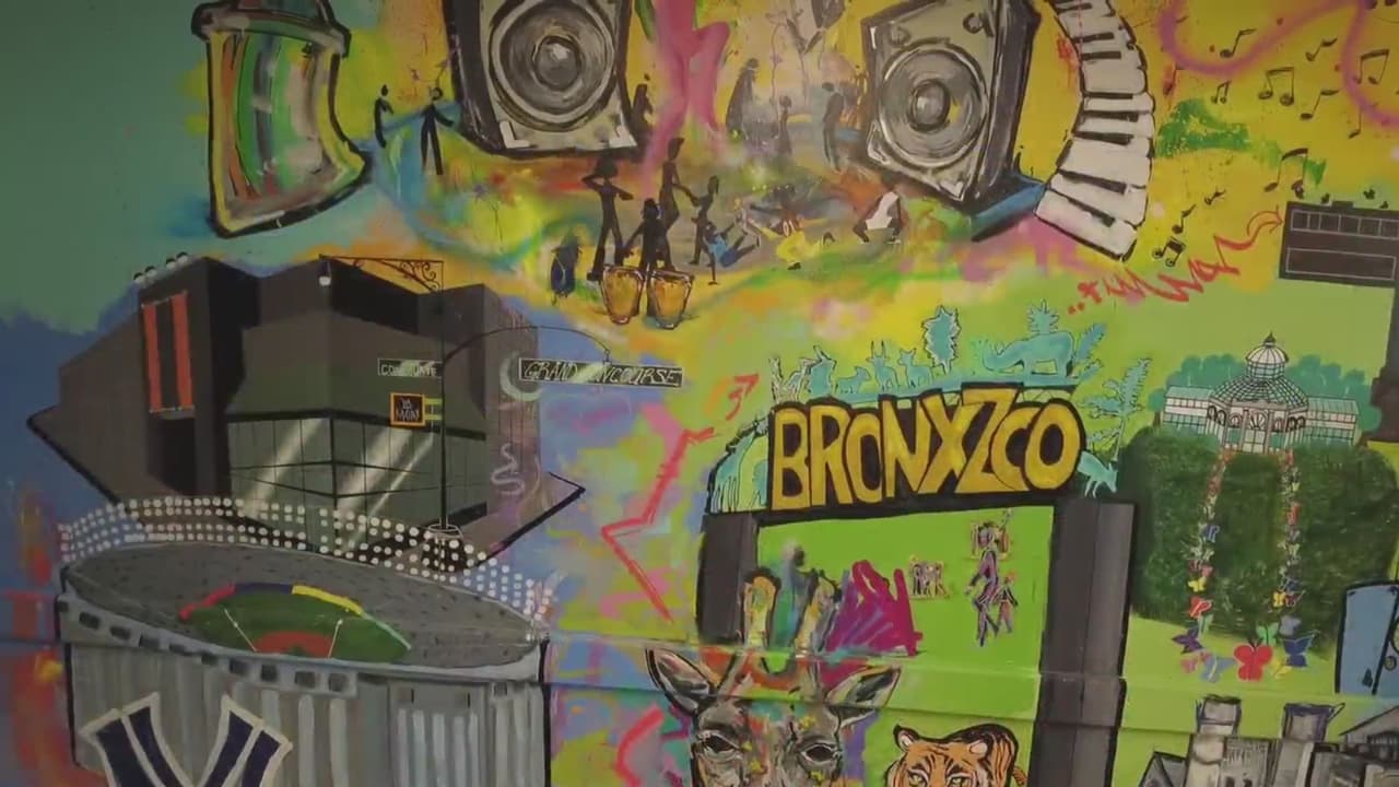 Estudiantes crean mural que representa la cultura y estructura de El Bronx
