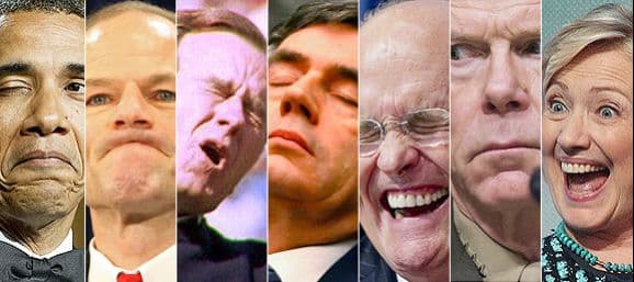 Las fotos que rara vez se miran de los políticos estadounidenses (y sus familias) e invitados. Sus muecas, sus gestos, su otra cara.