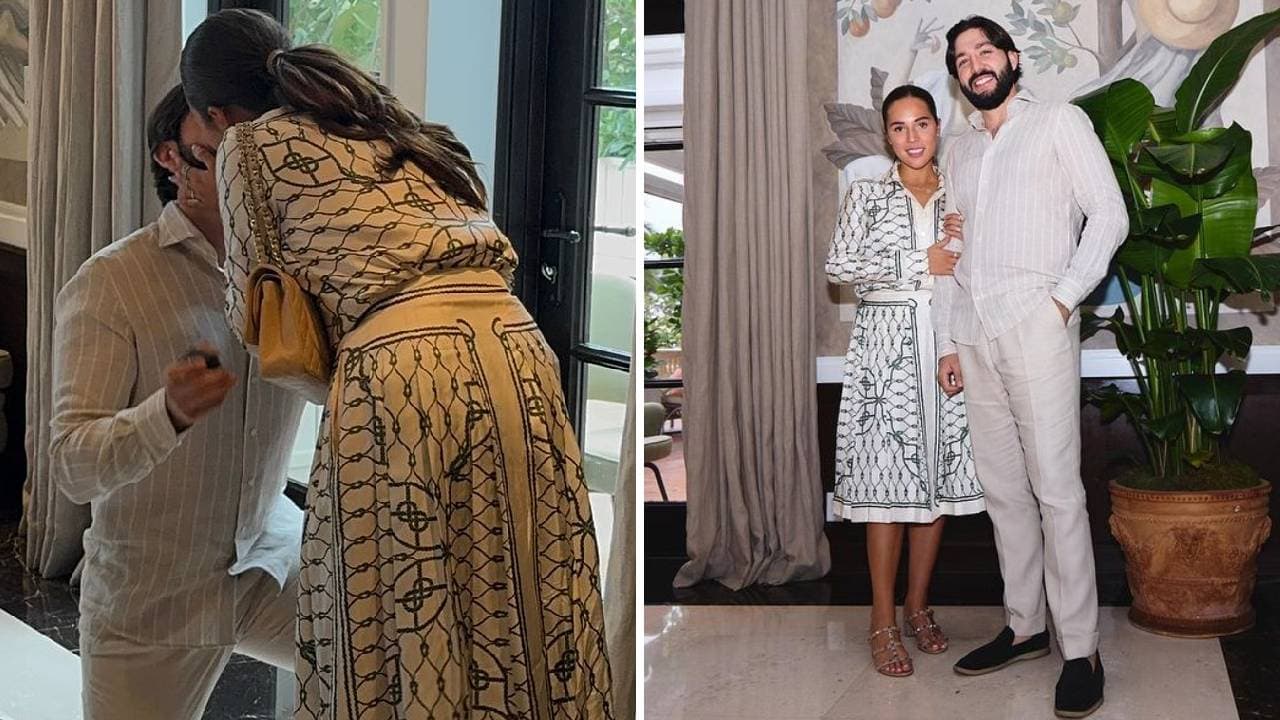 Aneliz Aguilar y su prometido Luis Rodrigo Castillo.