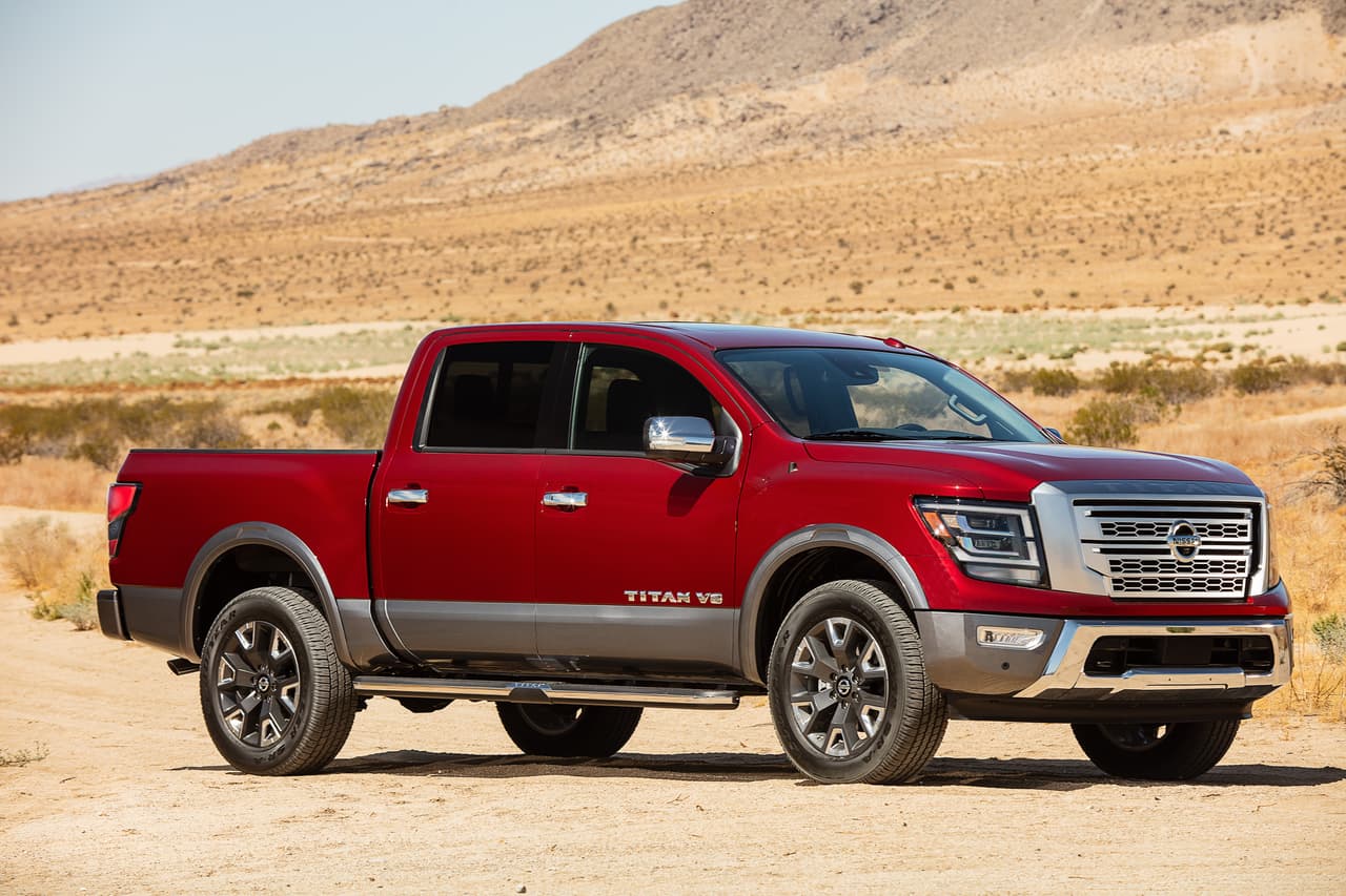 Nissan acudió a la Feria Estatal de Texas para presentar la iteración 2020 de su pickup de tamaño completo. En esta edición, la TITAN recibe una importante actualización que incluye mejoras en su motor, estética, tecnología y seguridad. En imagen: Nissan TITAN Platinum Reserve 2020.