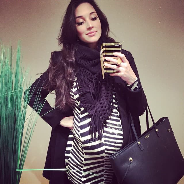 Así lució la dominicana durante su primer embarazo. ¡Encantadora!