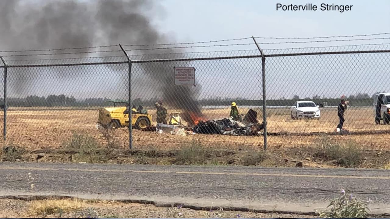 Muere piloto tras estrellarse avioneta en las cercanías de Porterville