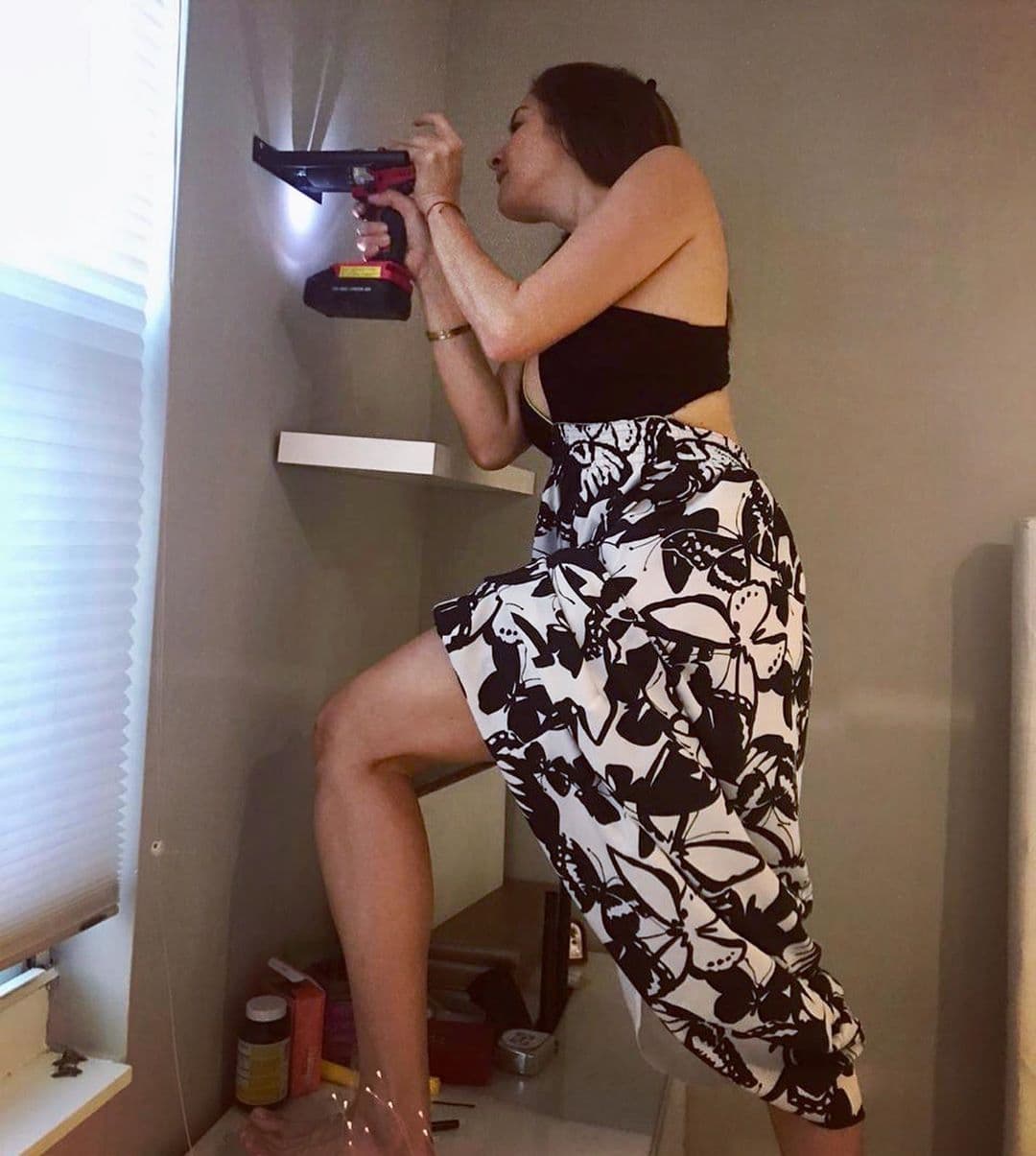 Nuestra Maity inició la semana con unos arreglitos que ella misma hizo en su casa.