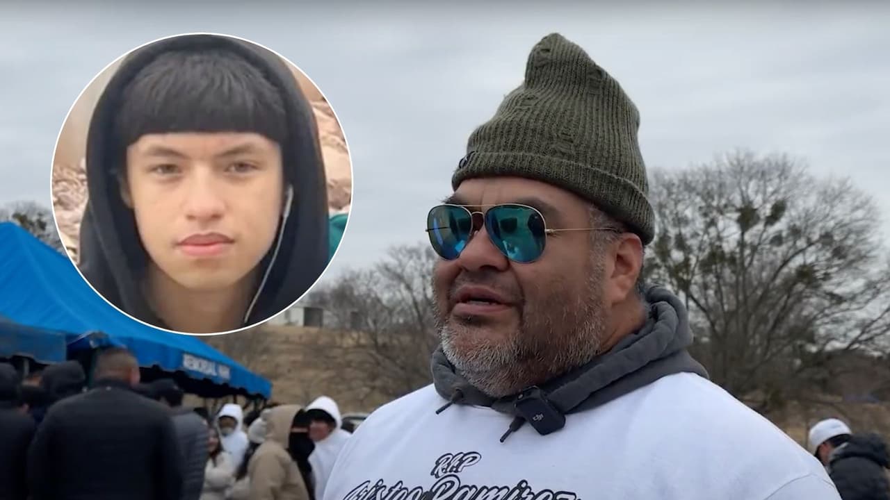 Padre hispano da último adiós a su hijo quien deseaba unirse al ejército antes de ser asesinado