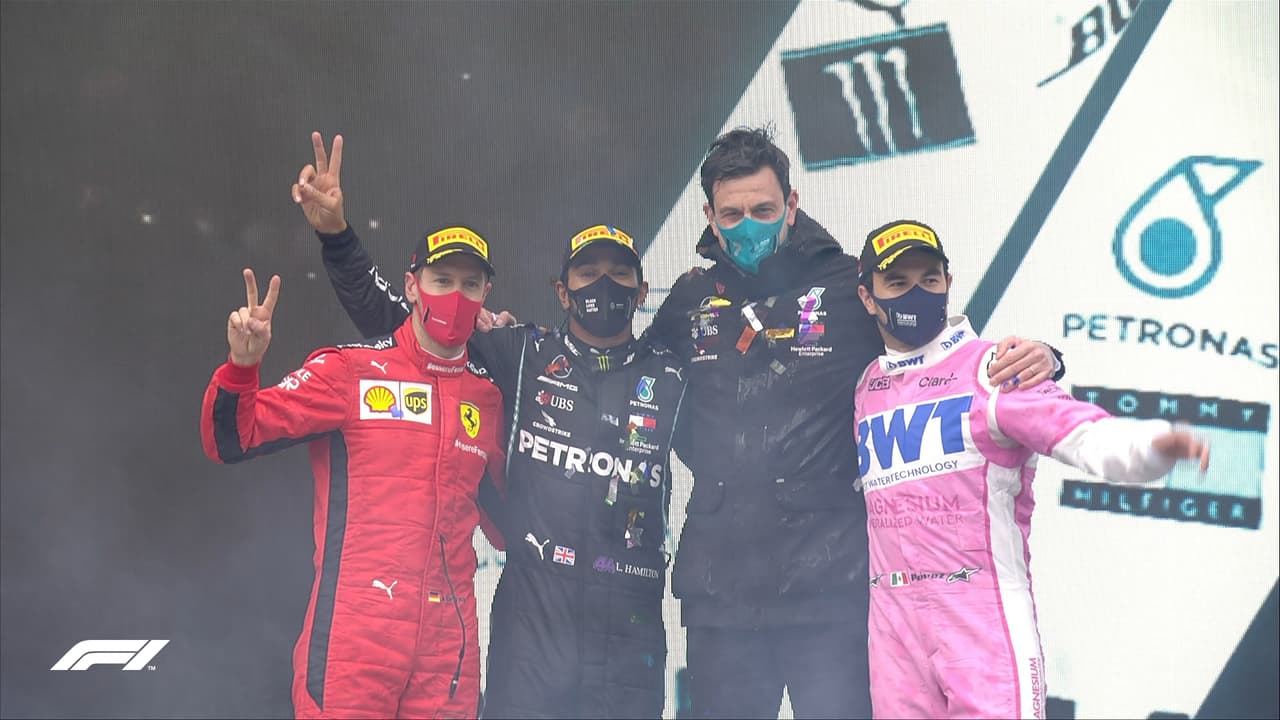 ¡Histórico! Checo Pérez suma podio; Hamilton llega a 7 títulos