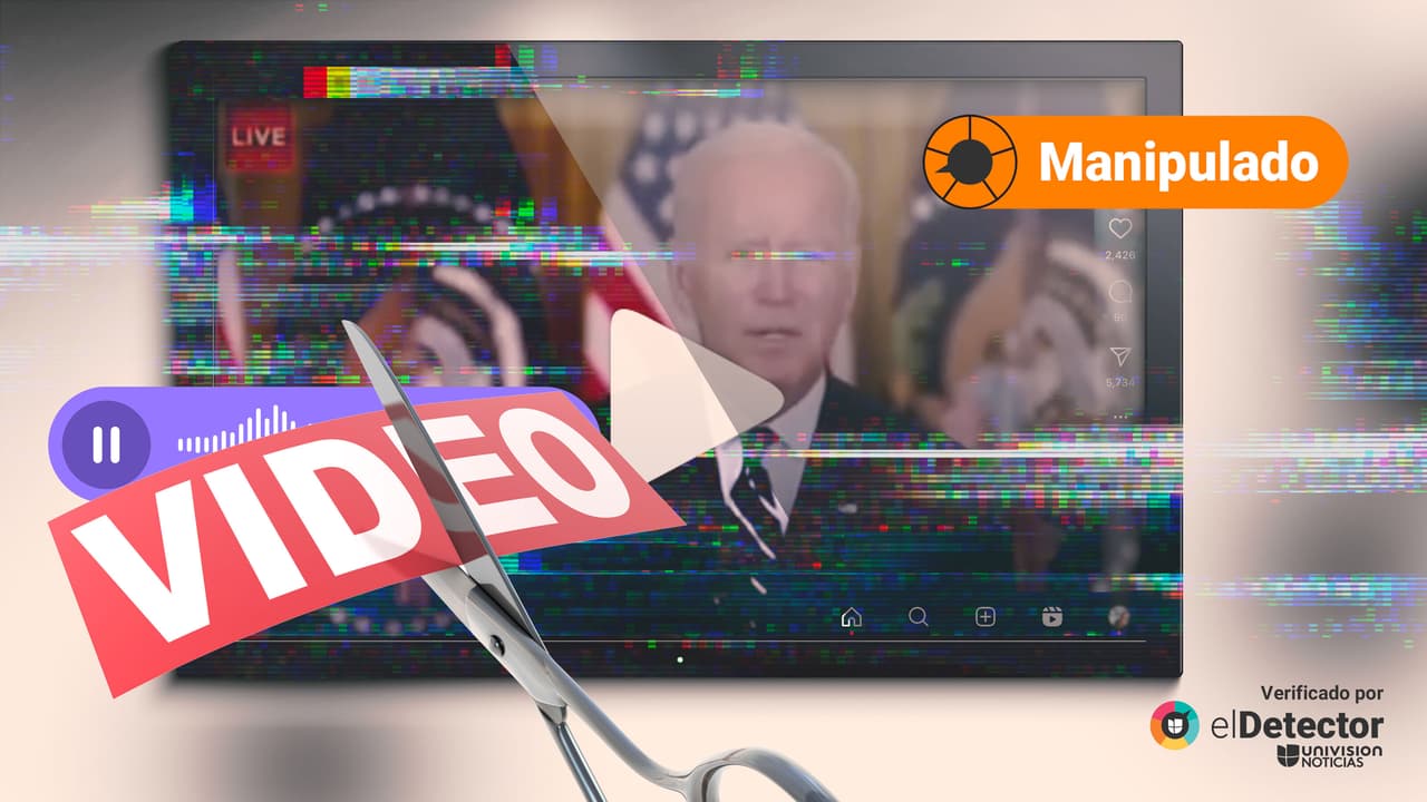 Ese video de Biden sobre cruzar EEUU en un auto eléctrico con un “tanque de gasolina” fue manipulado