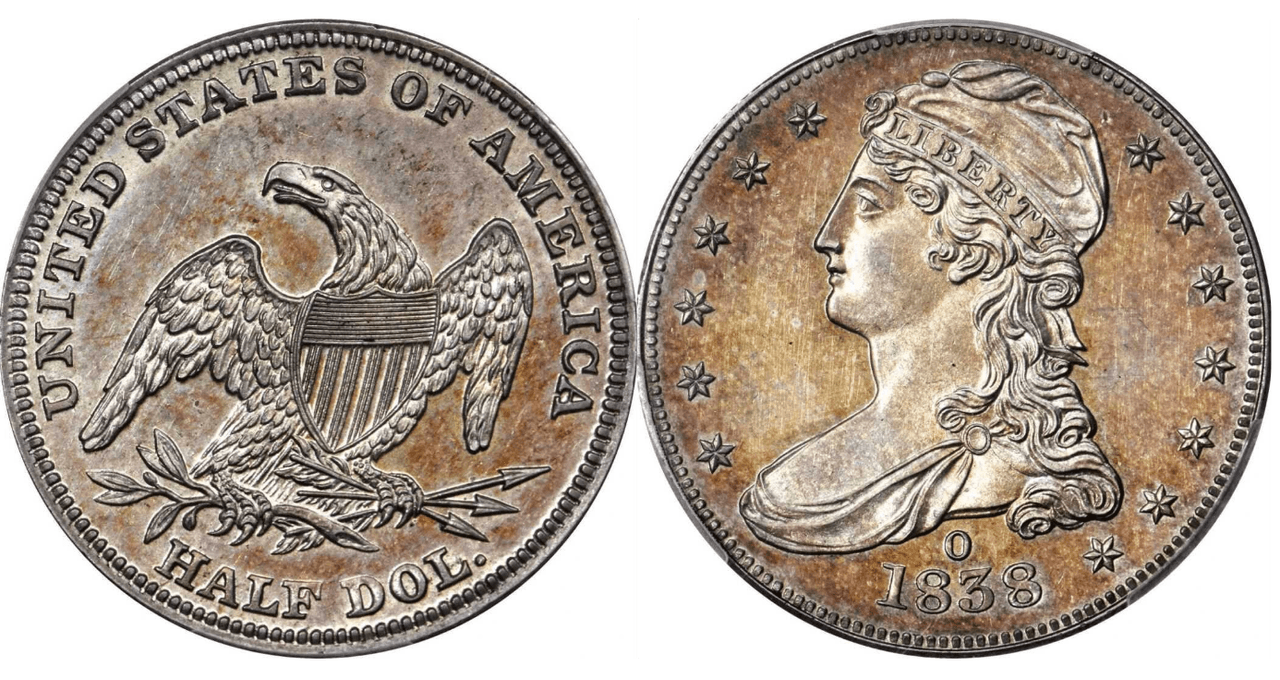 Una 
<a href="https://www.univision.com/local/los-angeles-kmex/algunas-de-estas-monedas-pueden-ser-compradas-por-coleccionistas-hasta-por-30-000-fotos">moneda</a> de medio dólar, extremadamente rara tallada en 1838 se vendió en una subasta por 504,000 dólares, el viernes 15 de noviembre en una reconocida exposición de coleccionistas en Estados Unidos.