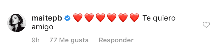 <b><a href="https://www.univision.com/temas/maite-perroni" target="_blank">Maite Perroni</a></b>, con quien comparte créditos en la serie 'El juego de las llaves', le expresó su cariño al actor.