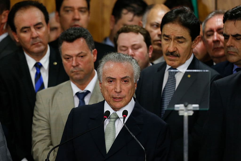 Michel Temer, presidente interino de Brasil