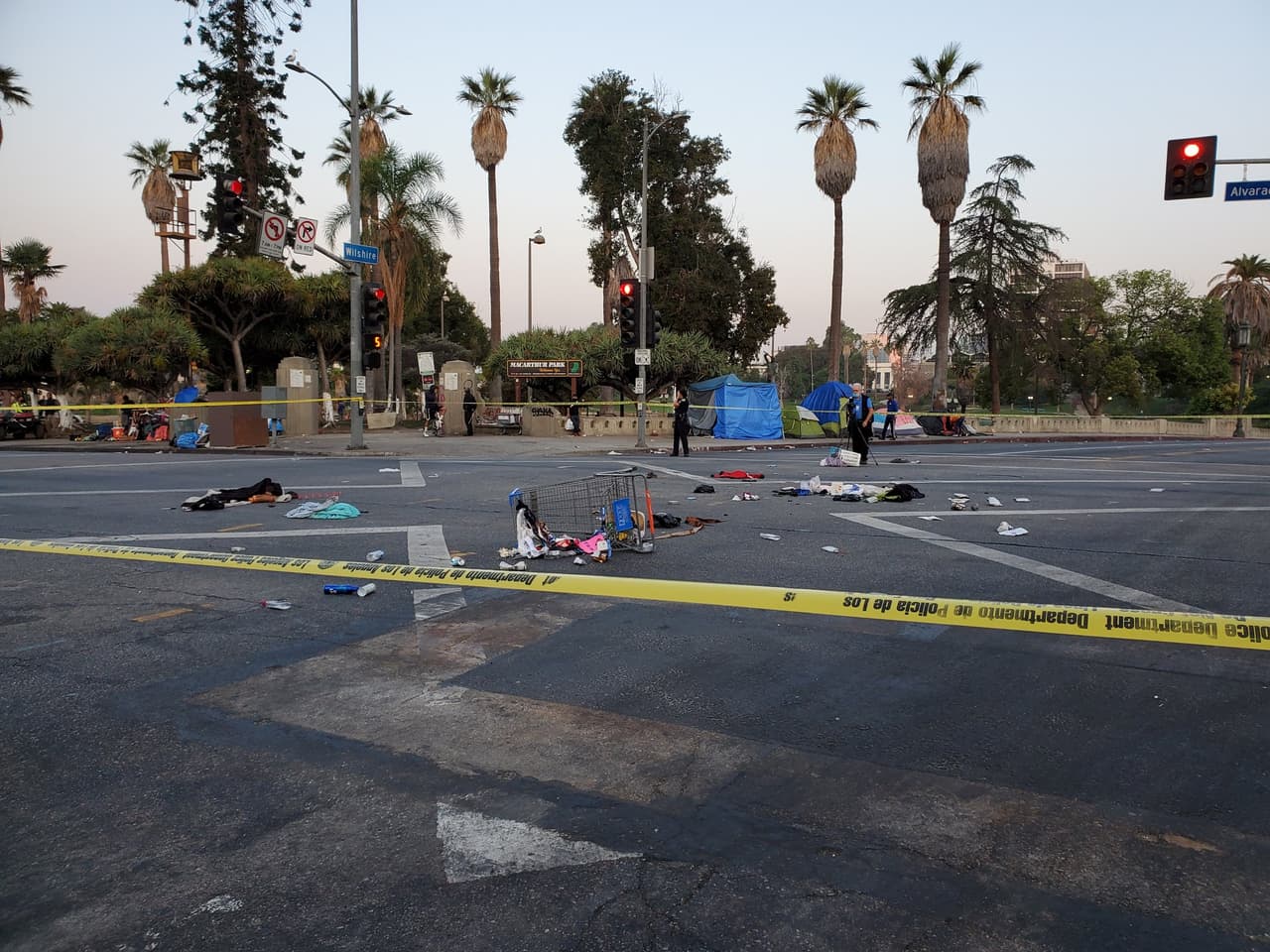 Video capta la camioneta que atropelló mortalmente a una mujer en MacArthur Park