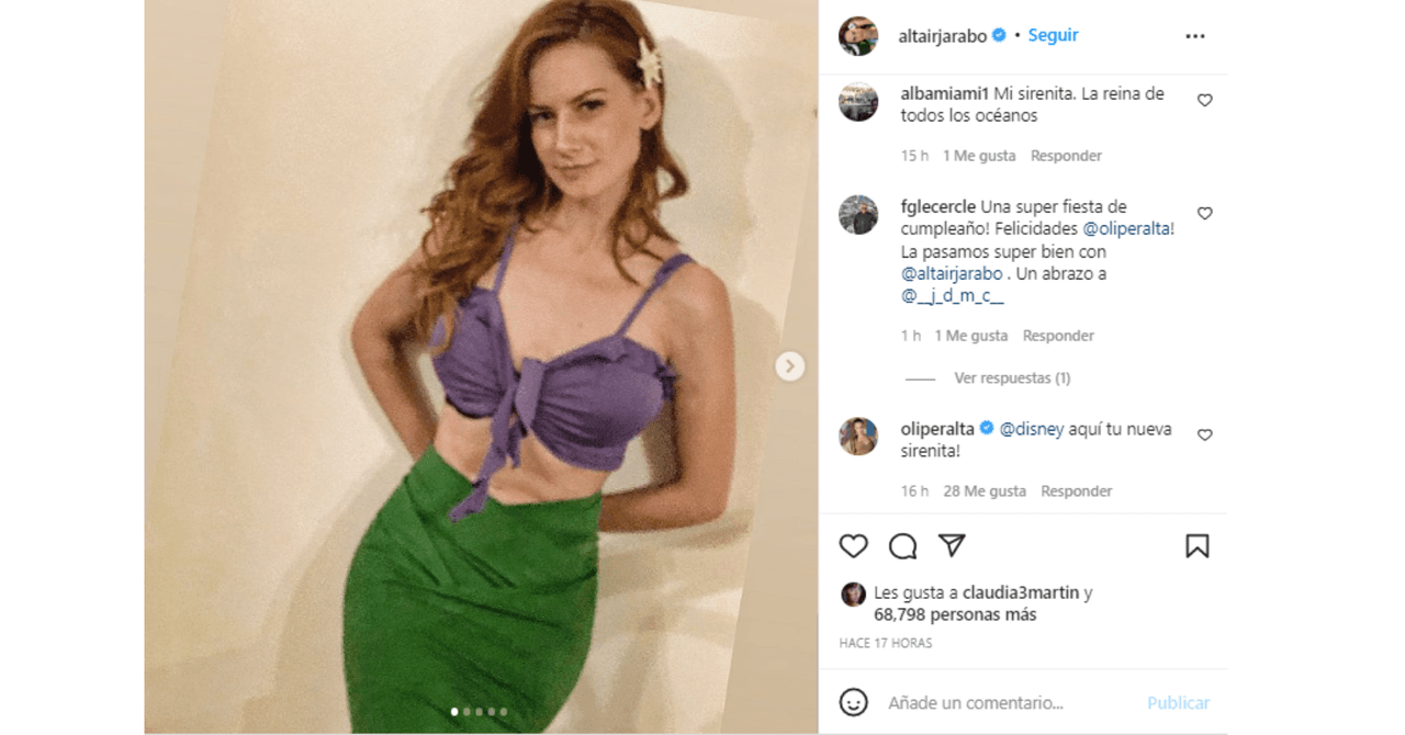 Altair Jarabo como 'La Sirenita'