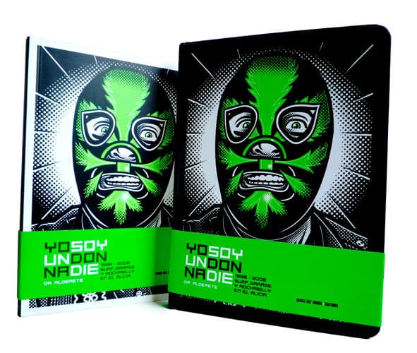 <b>Yo soy un Don Nadie. En 2008 el dibujante realizó este libro </b>
<a href="http://www.apocrifa.com.mx/jorge-alderete-yo-soy-un-don-nadie/">en francés, inglés y español: una colección de retratos de personalidades de la cultura underground de la primera década de este siglo en la Ciudad de México.</a> Editado por 
<b>Black Cat Bones Ediciones</b>, con textos de Bruno Galindo, Warpig y Gary Panter, forma parte de uno de los proyectos personales que conforman la obra gráfica de Dr. Alderete.