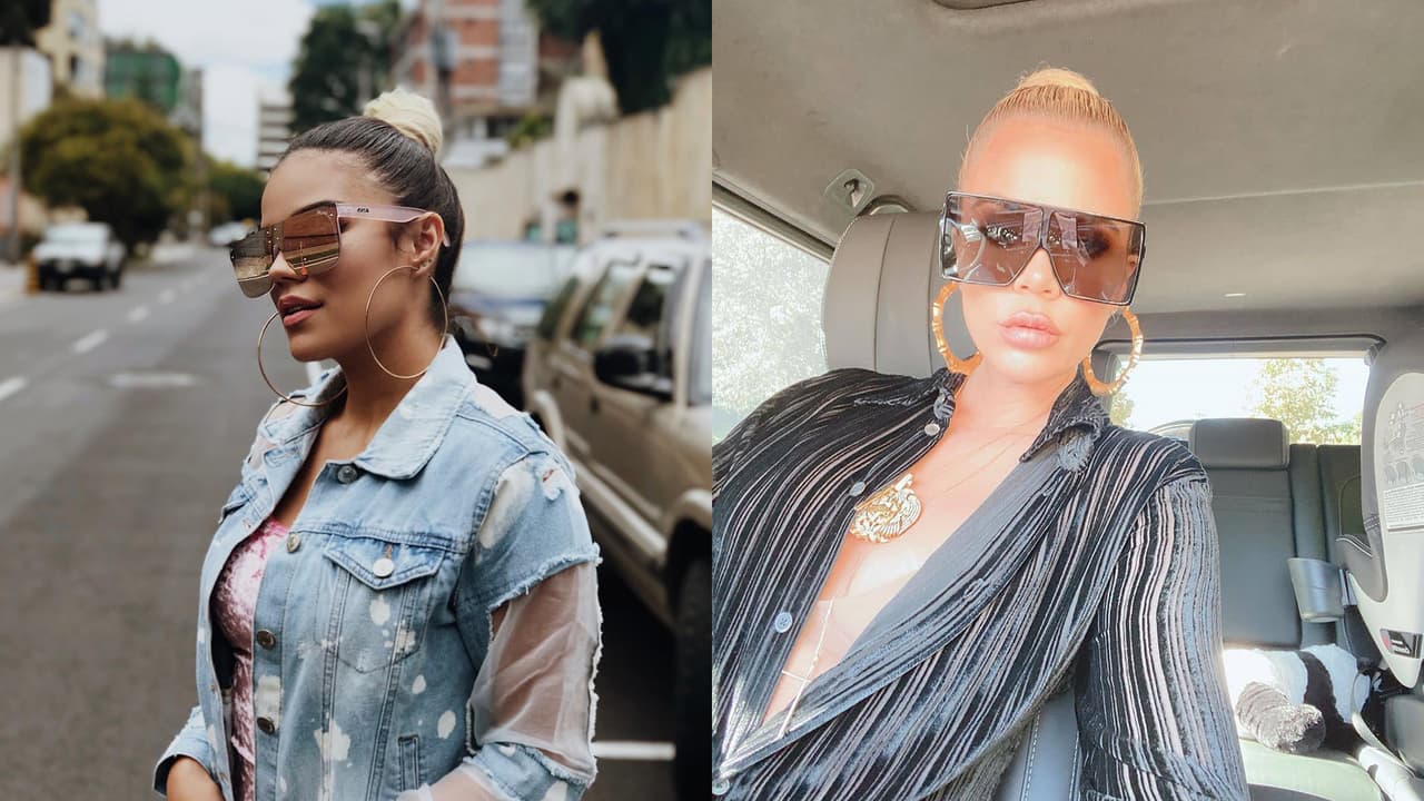 Parte importante para los looks que presumen en redes y que han sido copiadas por muchas de sus seguidoras, son los lentes de sol que usan y que, para variar, tienen gustos muy similares a la hora de escogerlos y portarlos.