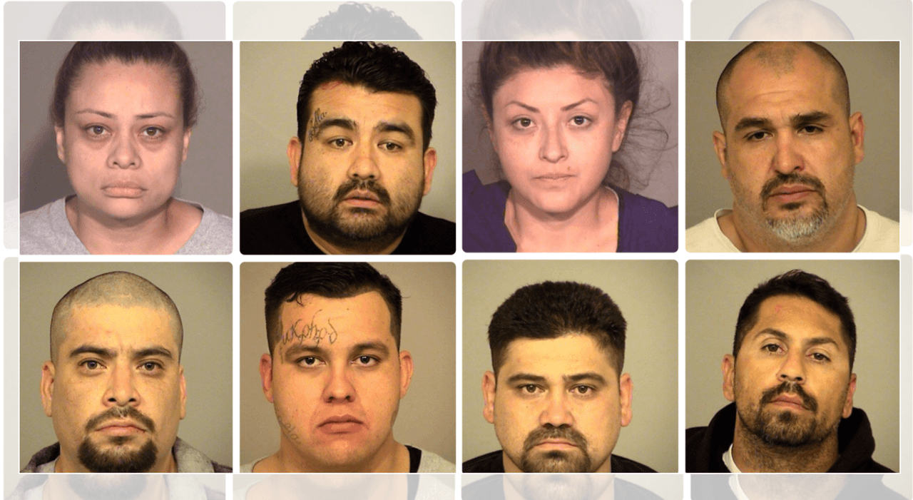Dos mujeres y seis hombres fueron arrestados por presunta participación en red de pandillas y narcotráfico dirigida desde cárceles controladas por el Departamento de Correcciones y Rehabilitación de California (CDCR) con conexiones en México, según informó el Departamento del Alguacil del Condado de Ventura.