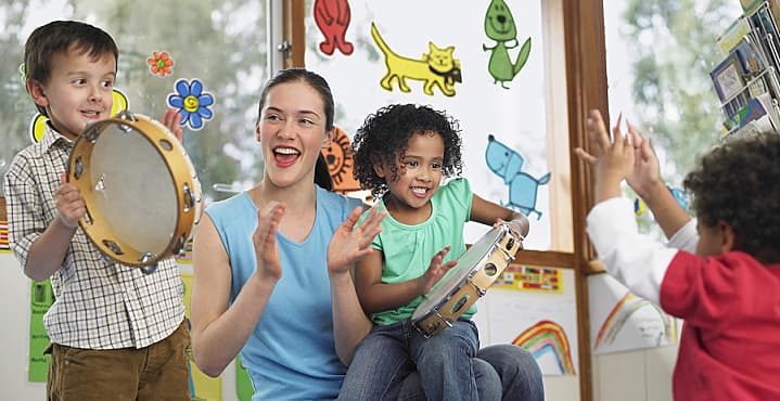 La educación musical: actividades musicales en familia