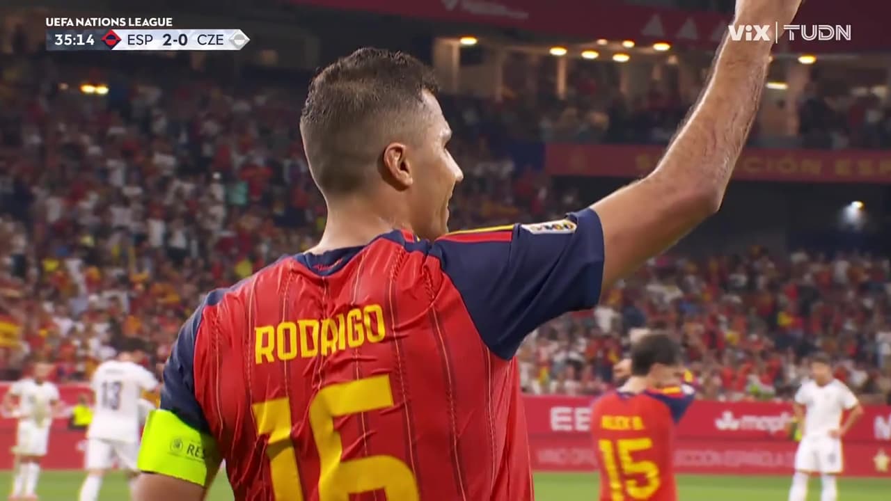 ¡Golazo de España vs. Chequia! Imperdible lo de Rodri