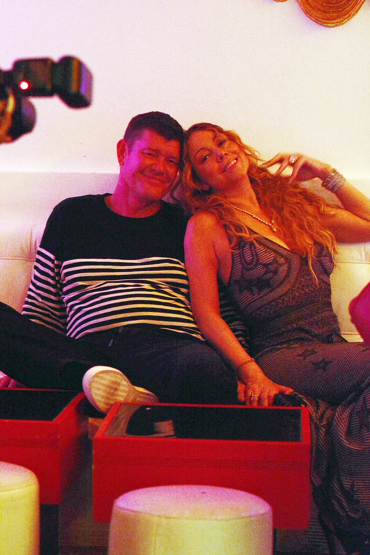 Mariah y James lucían muy enamorados.