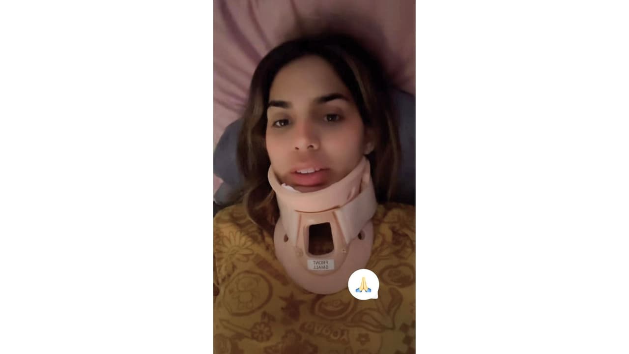 Así reapareció la presentadora ecuatoriana.