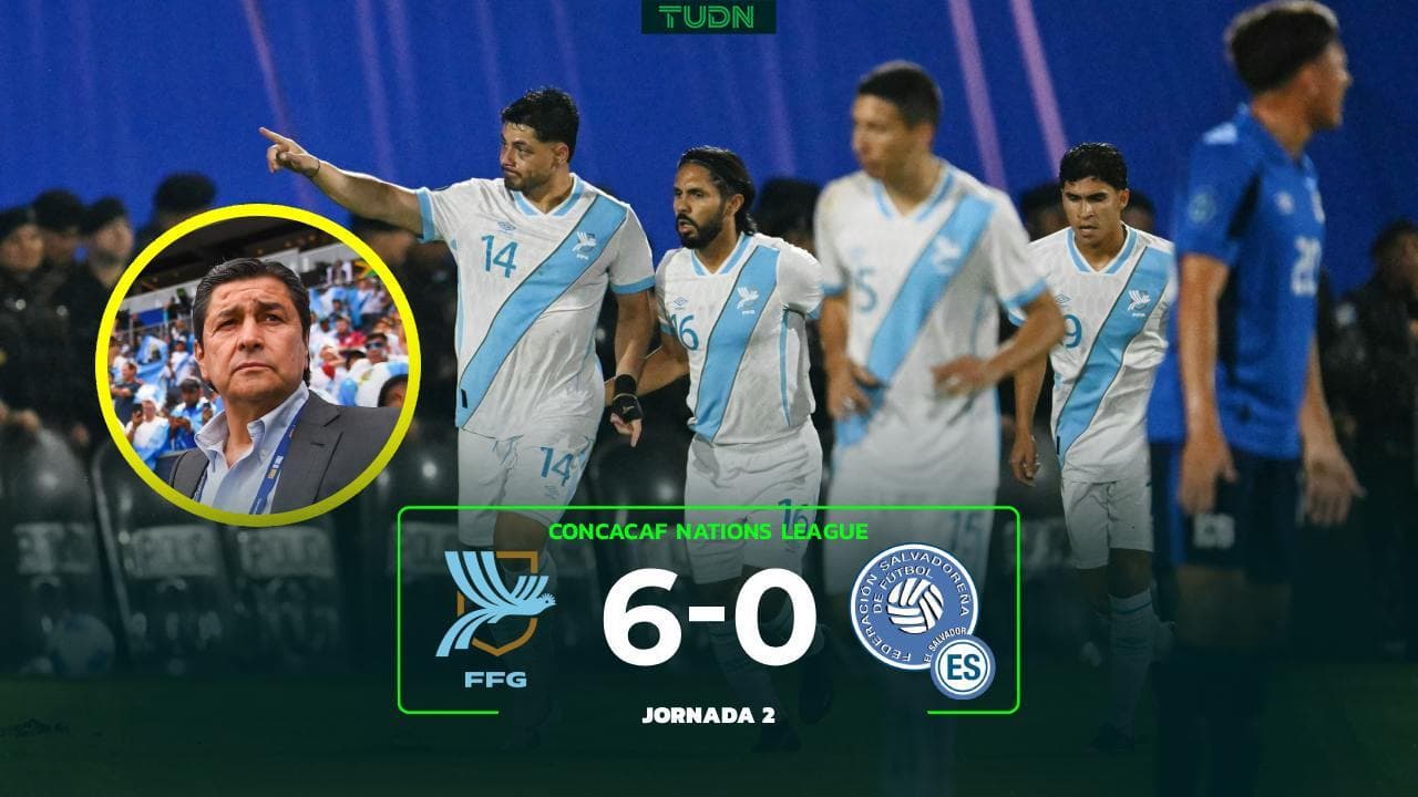 ¡Los Tena Boys! Guatemala se levanta en Nations League goleando a El Salvador