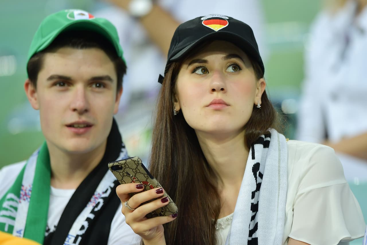 Aunque esta alemana no parecía estar pasando un tiempo agradable.