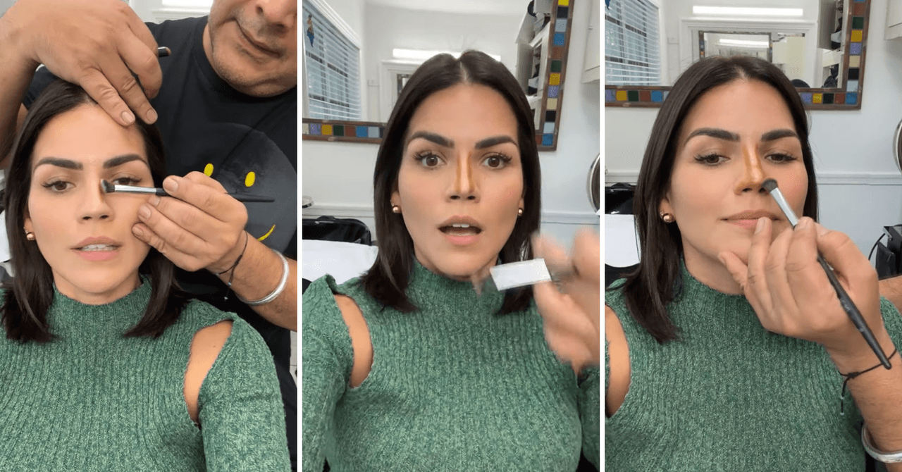Karina Banda enseñó el maquillaje con el que afina su nariz