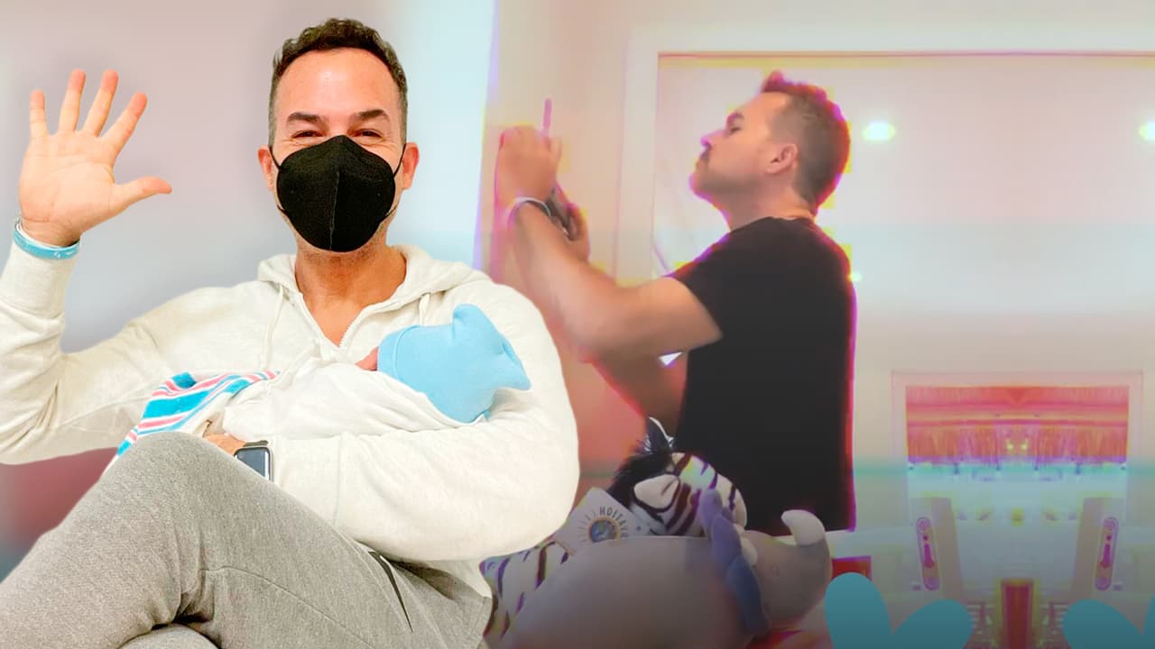 Carlos Calderón se transforma en "arquitecto" para darle el cuarto de sus sueños a su bebé recién nacido