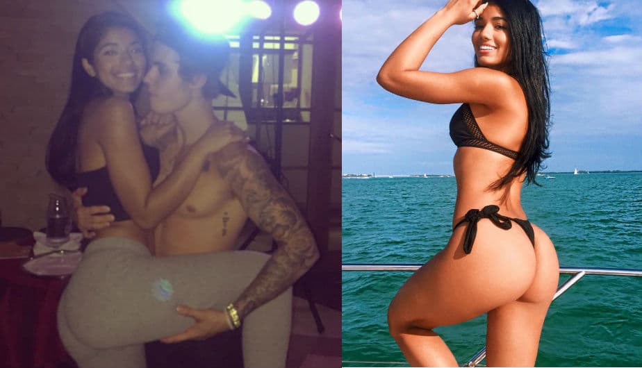 ¡Esa mano árbitro! Justin podía quitarle las manos de encima.